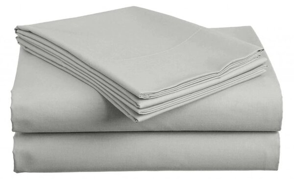 Mikroplüss lepedő BASIC világosszürke 200x220 cm