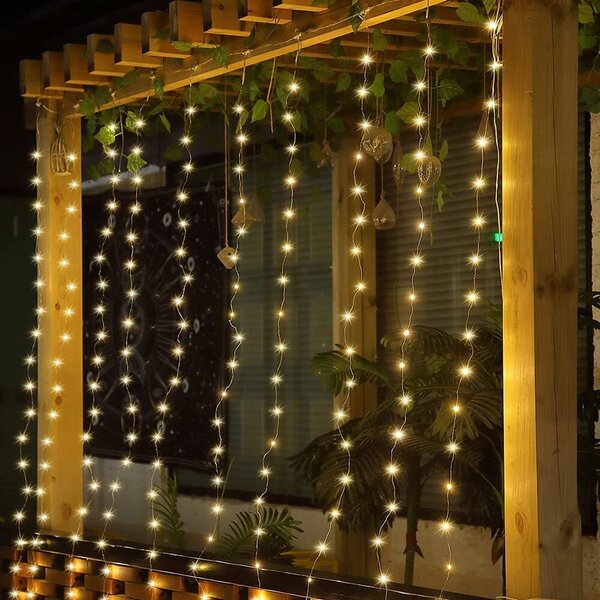 Bel-és kültéri LED függöny fényfüzér - 400 LED - 2x2 m