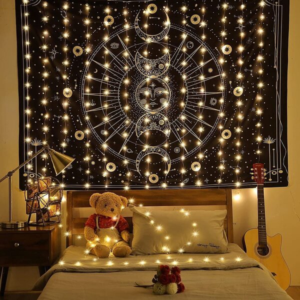 Bel-és kültéri LED függöny fényfüzér - 400 LED - 2x2 m