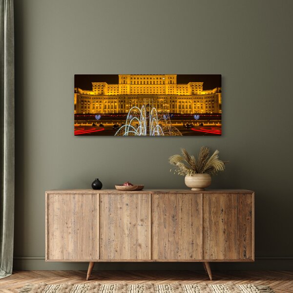 Kép - A Parlament palotája, Bukarest, Románia (120x50 cm)
