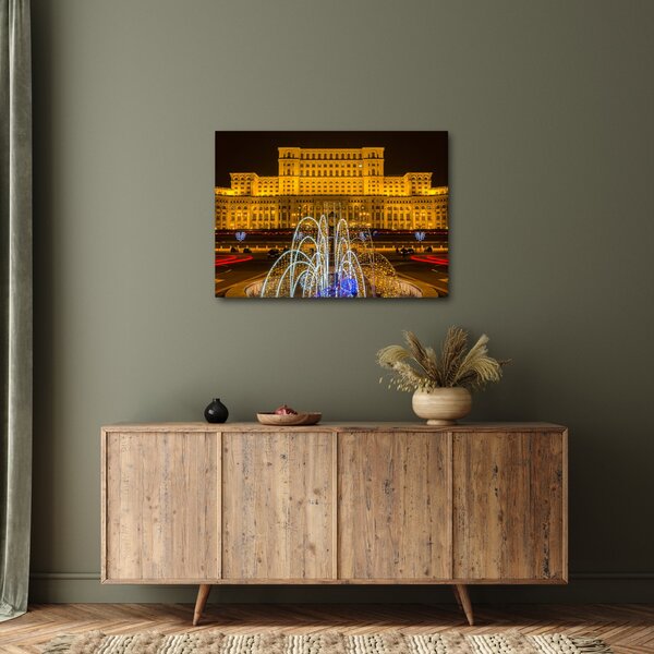 Kép - A Parlament palotája, Bukarest, Románia (70x50 cm)