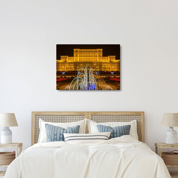 Kép - A Parlament palotája, Bukarest, Románia (70x50 cm)