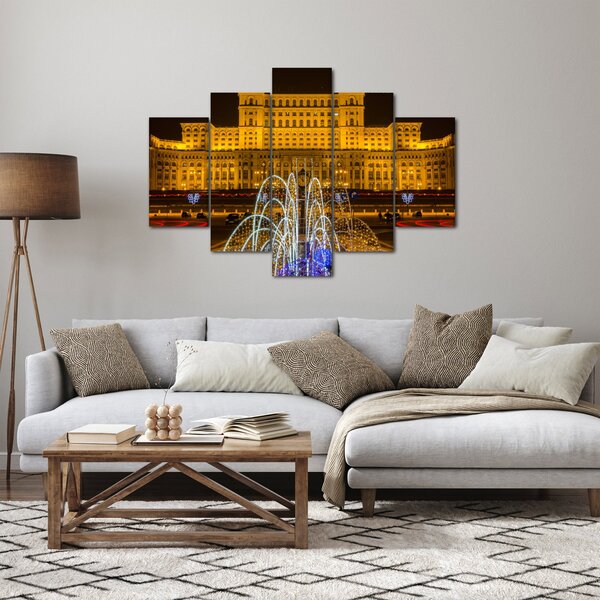 Kép - A Parlament palotája, Bukarest, Románia (150x105 cm)