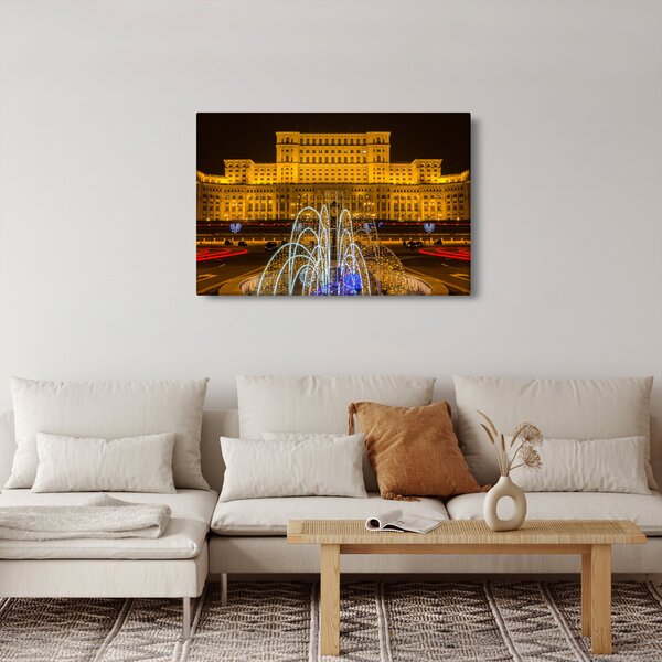 Kép - A Parlament palotája, Bukarest, Románia (90x60 cm)