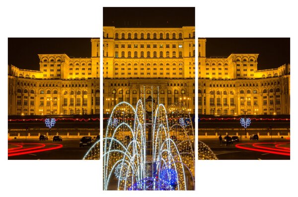 Kép - A Parlament palotája, Bukarest, Románia (90x60 cm)
