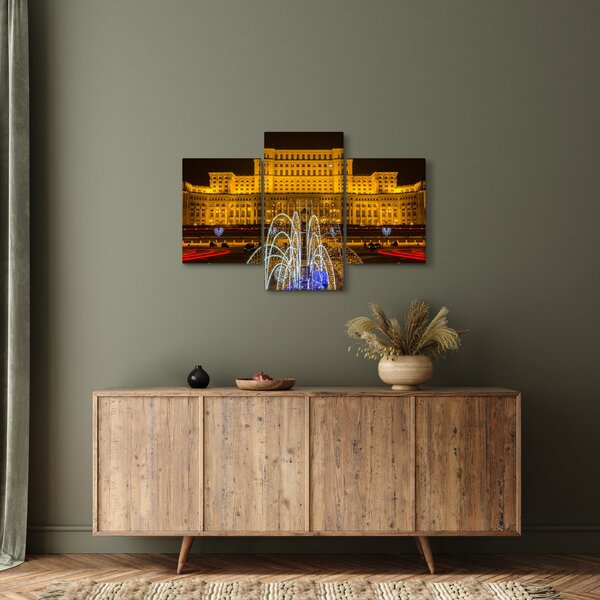 Kép - A Parlament palotája, Bukarest, Románia (90x60 cm)