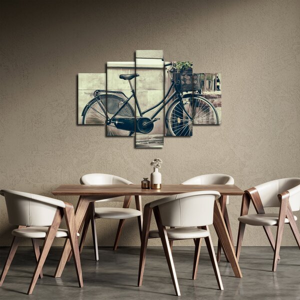 Kép - Vintage kör virágokkal (150x105 cm)