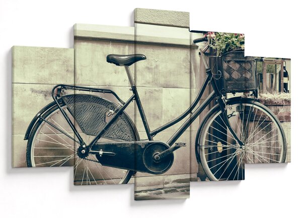 Kép - Vintage kör virágokkal (150x105 cm)