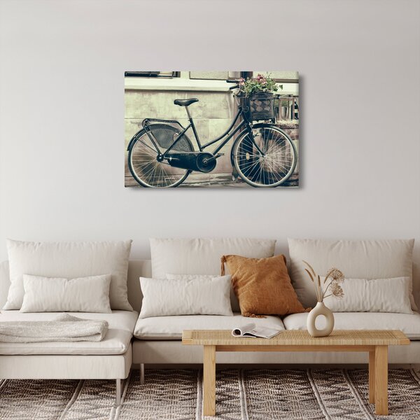 Kép - Vintage kör virágokkal (90x60 cm)