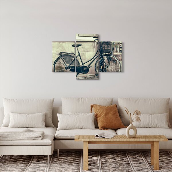Kép - Vintage kör virágokkal (90x60 cm)