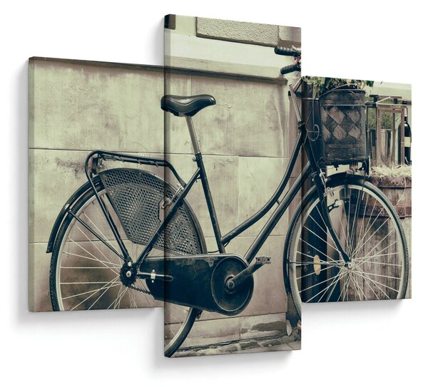 Kép - Vintage kör virágokkal (90x60 cm)