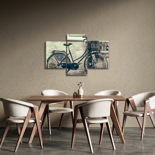 Kép - Vintage kör virágokkal (90x60 cm)