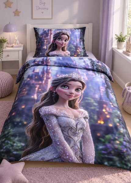 Gyermek ágyneműhuzat Princesa 140x200 cm