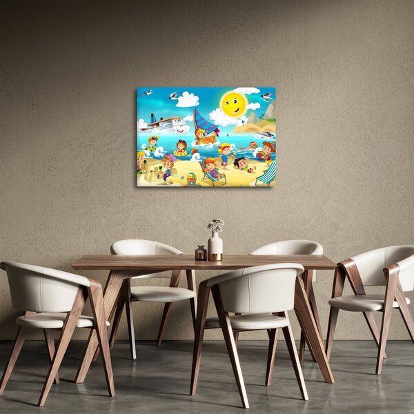 Kép - Egy nap a tengerparton (70x50 cm)