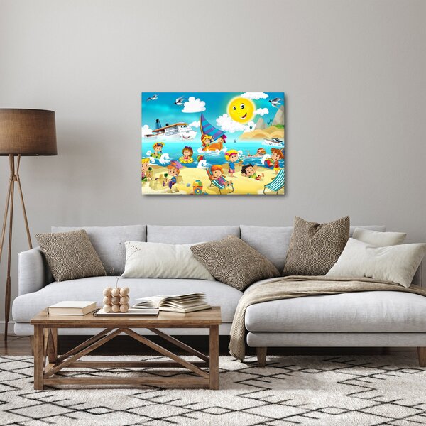 Kép - Egy nap a tengerparton (70x50 cm)