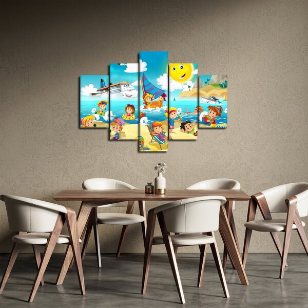 Kép - Egy nap a tengerparton (150x105 cm)