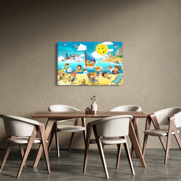 Kép - Egy nap a tengerparton (90x60 cm)