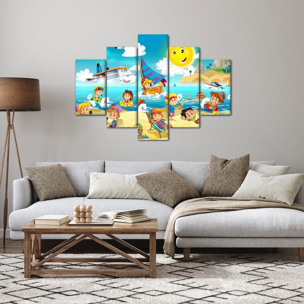 Kép - Egy nap a tengerparton (150x105 cm)