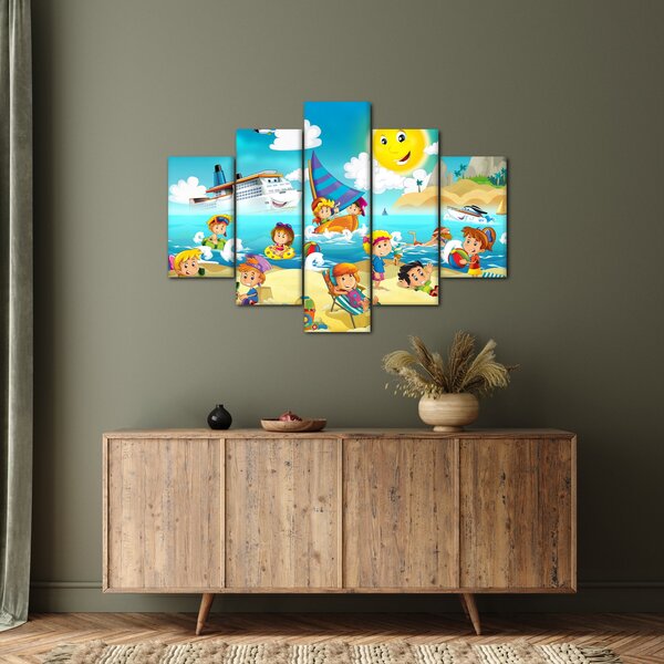 Kép - Egy nap a tengerparton (150x105 cm)