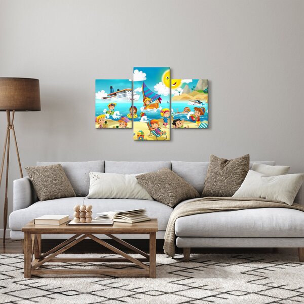 Kép - Egy nap a tengerparton (90x60 cm)