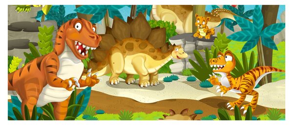 Kép - dinoszaurusz (120x50 cm)