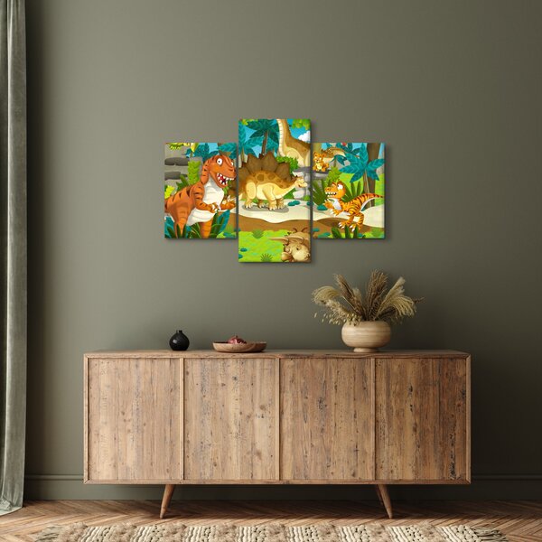 Kép - dinoszaurusz (90x60 cm)