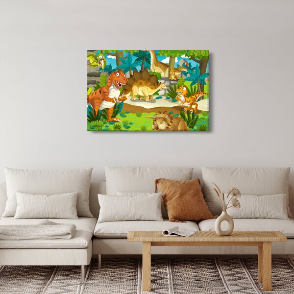 Kép - dinoszaurusz (90x60 cm)