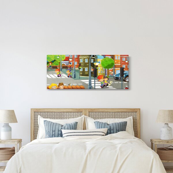 Kép - gyermek város (120x50 cm)