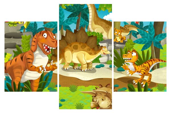 Kép - dinoszaurusz (90x60 cm)