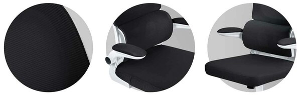 Sofotel Formax micro-hálós ergonomikus Irodai szék - Fekete, Fehér