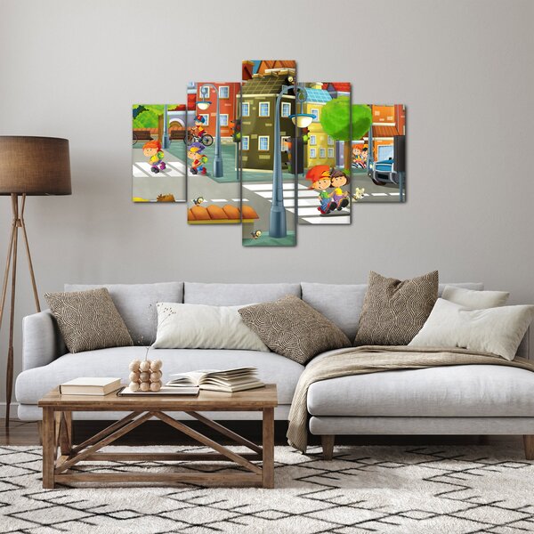 Kép - gyermek város (150x105 cm)