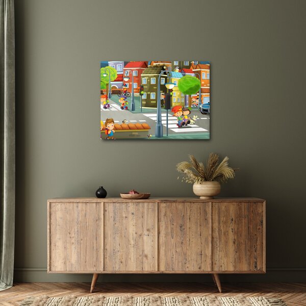 Kép - gyermek város (70x50 cm)
