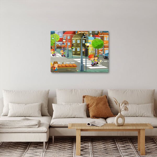 Kép - gyermek város (70x50 cm)