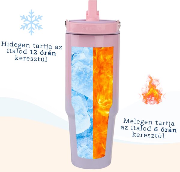 Színátmenetes thumbler, utazópohár 820 ml - Pink/lila