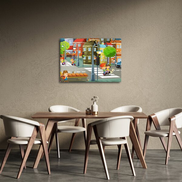 Kép - gyermek város (70x50 cm)