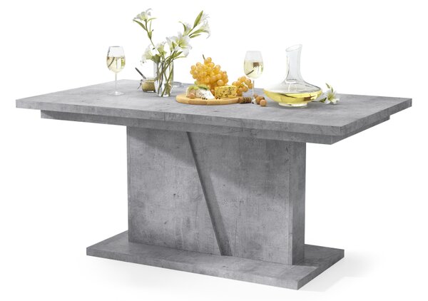 Mazzoni NOBLE NOIR Millenium Beton - 218 cm-es NYITHATÓ ASZTAL!
