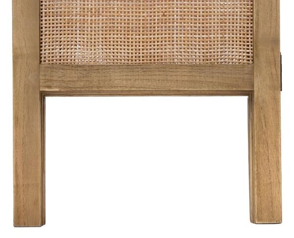 Rattan paraván, 3 részes, krémszínű - RATTANMANIA