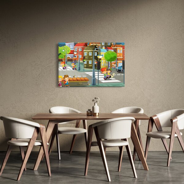 Kép - gyermek város (90x60 cm)