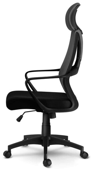 Sofotel Praga micro-hálós ergonomikus Irodai szék - Szürke, Fekete