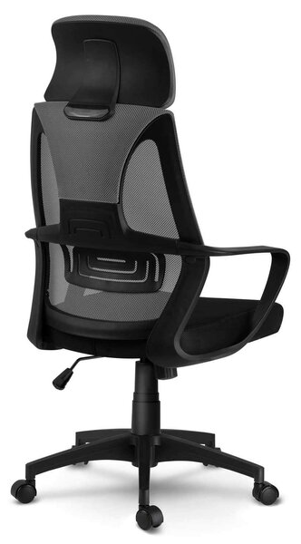 Sofotel Praga micro-hálós ergonomikus Irodai szék - Szürke, Fekete