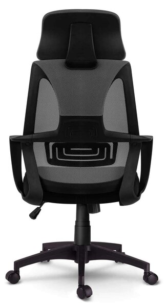 Sofotel Praga micro-hálós ergonomikus Irodai szék - Szürke, Fekete