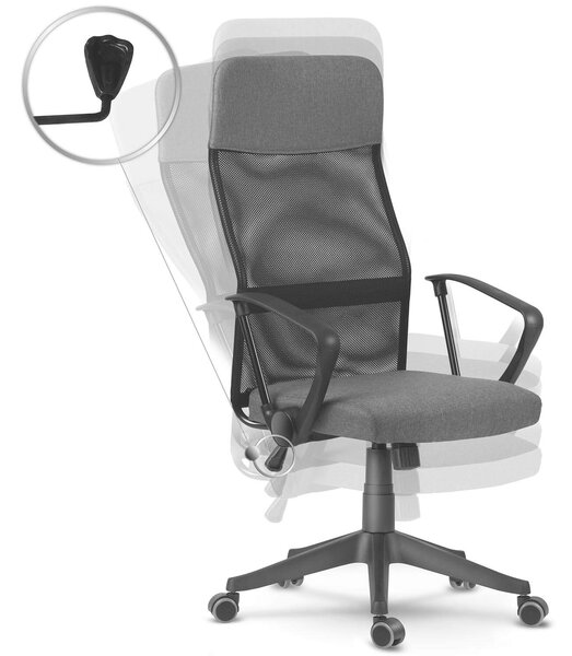 Sofotel Sydney micro-hálós ergonomikus Irodai szék - Sötétszürke