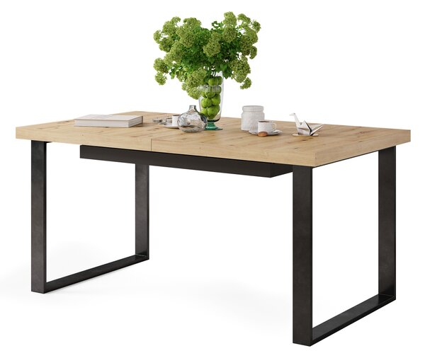 Mazzoni AVELLA Artisan Tölgy - LOFT STÍLUSÚ 310 cm-re BŐVÍTHETŐ ASZTAL NAPPALIBA/ÉTKEZŐBE!