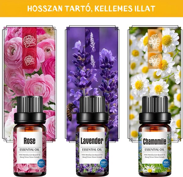 Pulaiyi Aromaterápiás Illóolaj Készlet Díszdobozban - 6 db