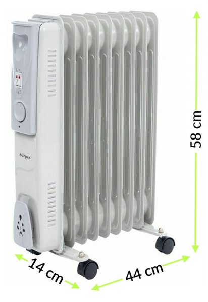 HH-1011 9 tagos olajradiátor 800W/1200W/2000W