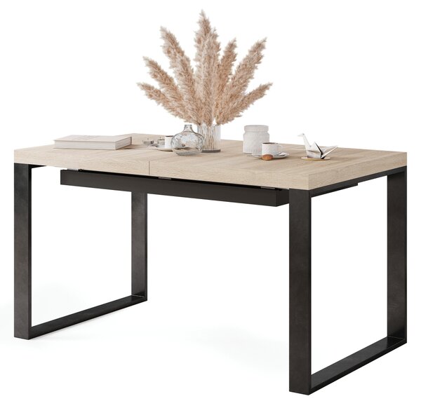 Mazzoni AVARI Sonoma Tölgy - LOFT STÍLUSÚ 270 vagy 290 cm-re BŐVÍTHETŐ ASZTAL NAPPALIBA/ÉTKEZŐBE!