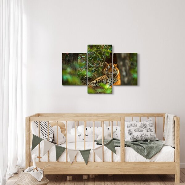 Pihenő tigris képe (90x60 cm)