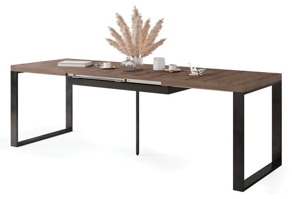 Mazzoni AVARI Barna Tölgy - LOFT STÍLUSÚ 270 vagy 290 cm-re BŐVÍTHETŐ ASZTAL NAPPALIBA/ÉTKEZŐBE!