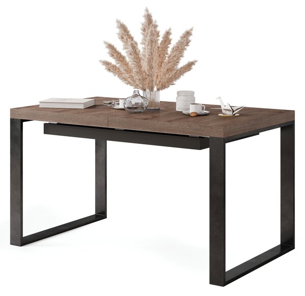 Mazzoni AVARI Barna Tölgy - LOFT STÍLUSÚ 270 vagy 290 cm-re BŐVÍTHETŐ ASZTAL NAPPALIBA/ÉTKEZŐBE!