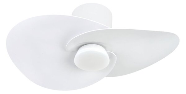 Nenufar fehér DC LED mennyezeti ventilátor, csendes, CCT – Mantra Mantra Iluminación, Nenufar, dimmable, Fehér, Nappali, Alumínium, Modern